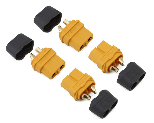 Samix CXT60H-004F XT60 Connectors w/Wire Covers (4 Female)