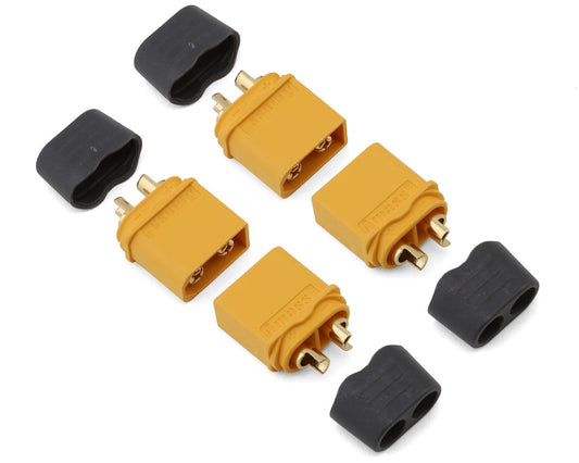 Samix CXT60H-004M XT60 Connectors w/Wire Covers (4 Male)