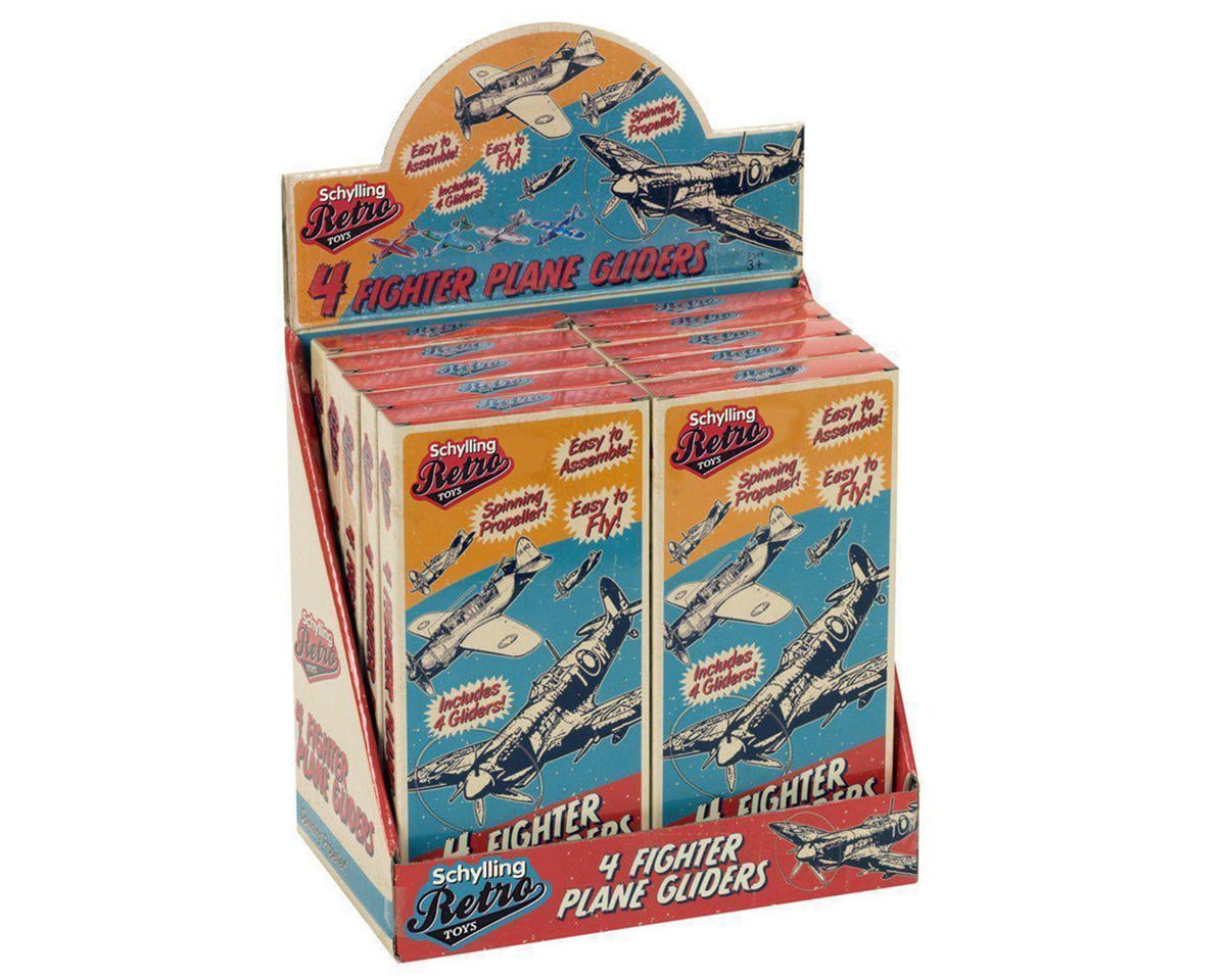 Schylling RGP Retro Toys Fighter Plane Foam Glider