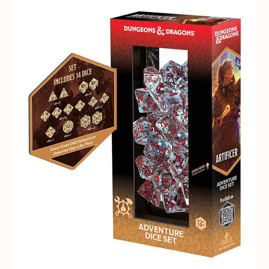 Sirius Dice 200227 D&D Adventure Dice: Artificer (Clear)