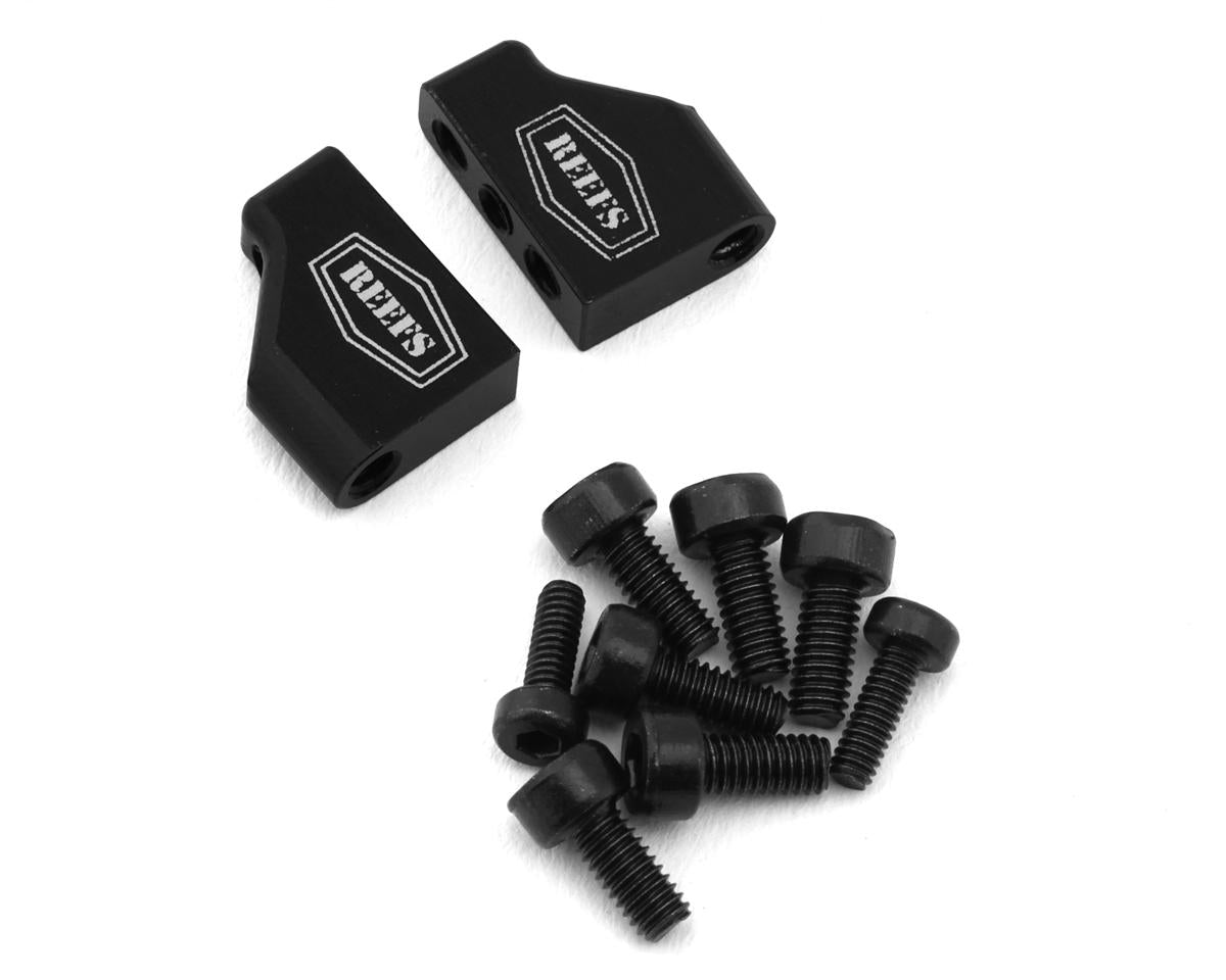 Reef's RC REEFS 210 Micro Servo Mounting Tabs (Black) (2)