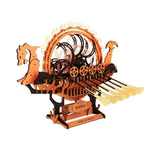 Robotime LK802 Viking Dragon Ship, Mechanical 3D Wooden Puzzle