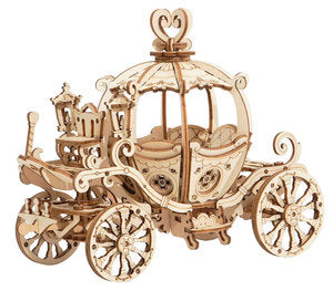 Robotime TG302 Classic 3D Wood Puzzles; Pumpkin Carriage/Cart