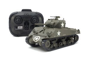 Tamiya 48217 RC 1/35 Scale U.S. Medium Tank Kit, M4A3 Sherman