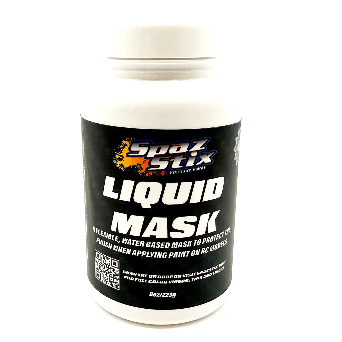SpazStix 0008V2 Water Based Liquid Mask V2, 8oz