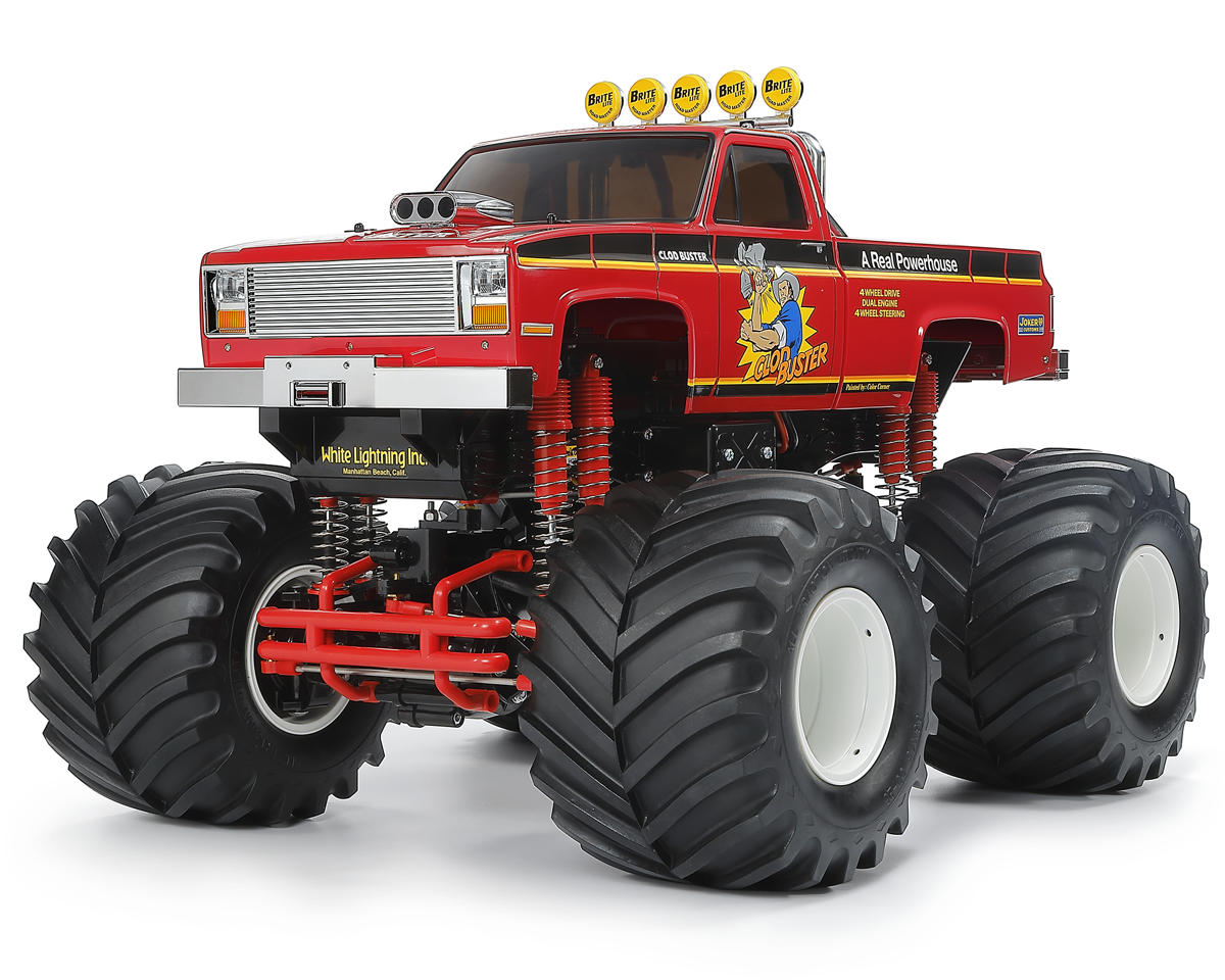 Tamiya 58762 Clod Buster 4WS 1/10 4WD Monster Truck Kit (Red) (2026)