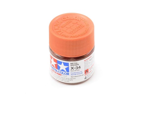 Tamiya 81534 MX-34 Mini Metallic Brown Acrylic Paint (10ml)