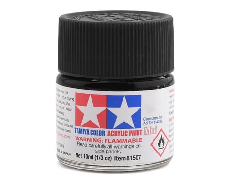 Tamiya 81701 MXF-1 Mini Flat Black Acrylic Paint (10ml)
