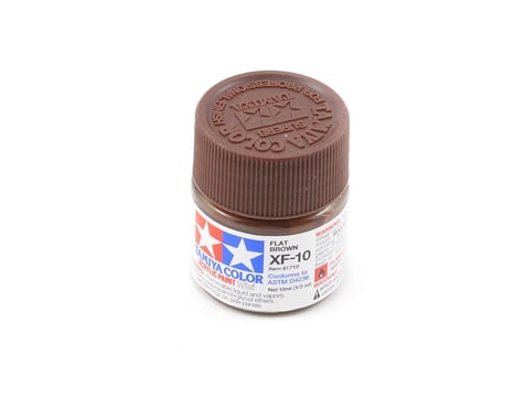 Tamiya 81710 MXF-10 Mini Flat Brown Acrylic Paint (10ml)