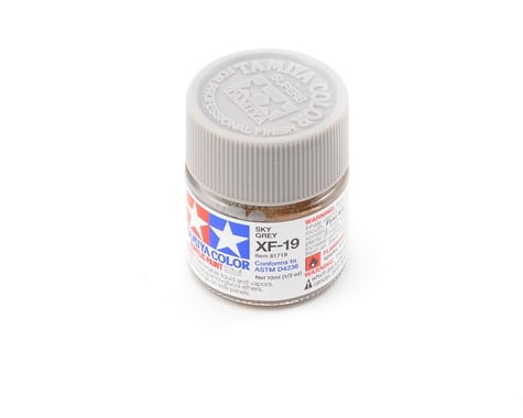 Tamiya 81719 Mini MXF-19 Flat Sky Grey Acrylic Paint (10ml)