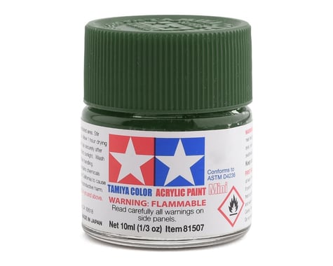 Tamiya 81758 Mini MXF-58 Flat Olive Green Acrylic Paint (10ml)