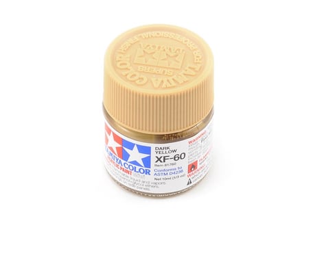 Tamiya 81760 Mini MXF-60 Flat Dark Yellow Acrylic Paint (10ml)