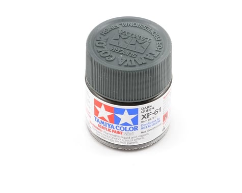 Tamiya 81761 Mini MXF-61 Flat Dark Green Acrylic Paint (10ml)