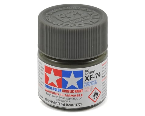 Tamiya 81774 MXF-74 Flat Olive Drab Acrylic Paint (10ml)