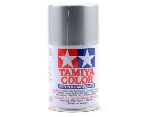 Tamiya 86048 PS-48 Semi Gloss Silver Anodized Aluminum Lexan Spray Paint (100ml)