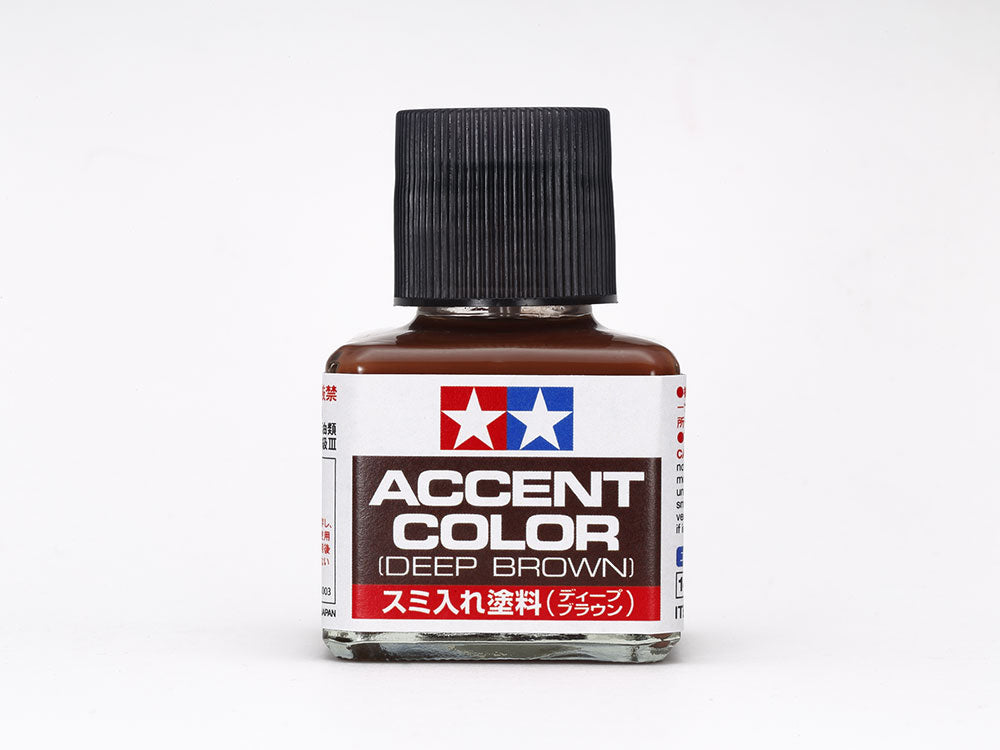 Tamiya 87210 Accent Color, Dark Red-Brown, 40ml Bottle