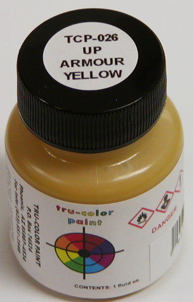 Tru-Color Paint 026 - Railroad Color Acrylic Paint - 1oz/29.6mL - Union Pacific Armour Yellow