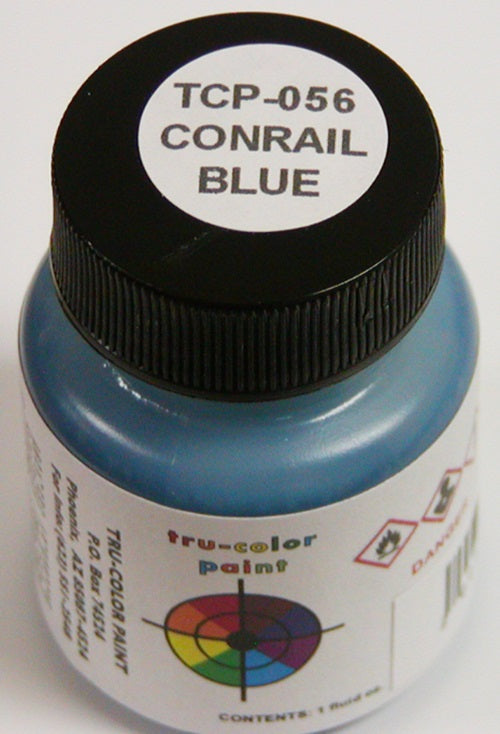 Tru-Color Paint 056 - Railroad Color Acrylic Paint - 1oz/29.6mL - Conrail Blue