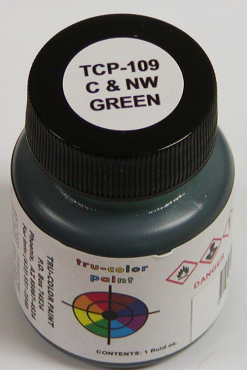 Tru-Color Paint 109 - Railroad Color Acrylic Paint - 1oz/29.6mL - Chicago & North Western Green