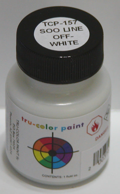 Tru-Color Paint 157 - Railroad Color Acrylic Paint - 1oz/29.6mL - Soo Line Off-White