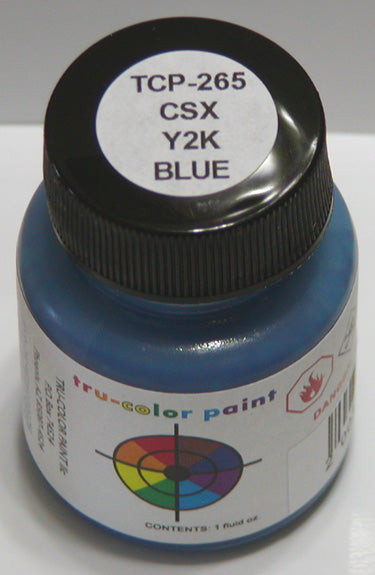 Tru-Color Paint 265 - Railroad Color Acrylic Paint - 1oz/29.6mL - CSX Transportation Original (Y2K) Blue