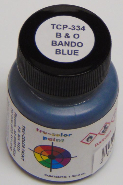 Tru-Color Paint 334 - Railroad Color Acrylic Paint - 1oz/29.6mL - Baltimore & Ohio Bando Blue