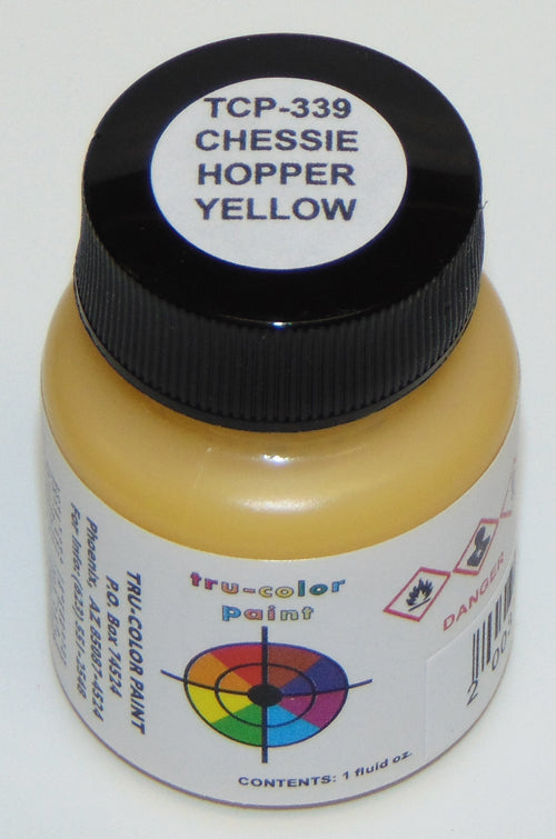 Tru-Color Paint 339 - Railroad Color Acrylic Paint - 1oz/29.6mL - Chessie System Hopper Yellow