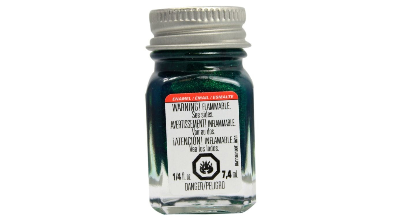 Testor 1530TT - Enamel 1/4 oz - Metal Flake Green