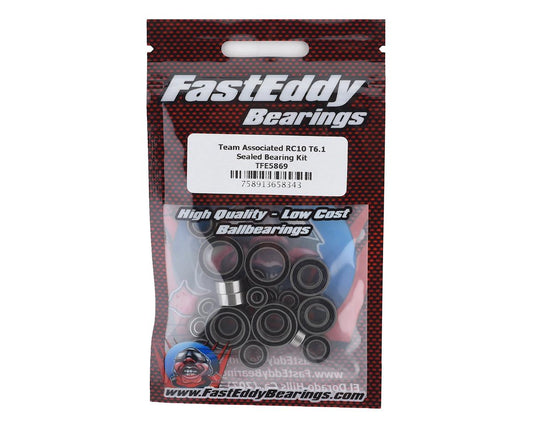 FastEddy Bearings 5896 Team Associated RC10 T6.1 Sealed Bearing Kit