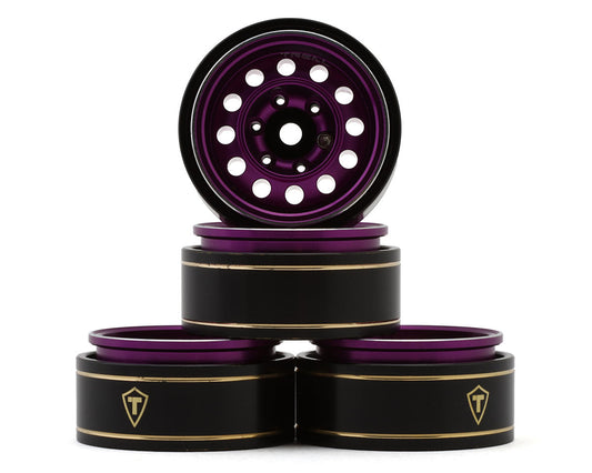 Treal TSCX24-270 Type K 1.0" 12-Hole Beadlock Classic Vintage Wagon Wheels (Purple)