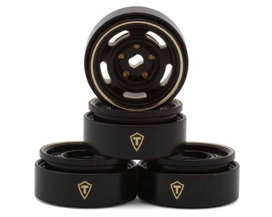 Treal TSCX30-29 0.7" 5-Slot Brass Micro Rock Crawler Beadlock Wheels