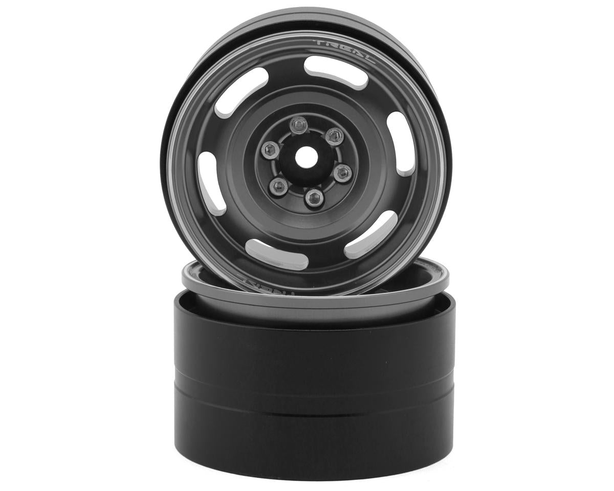 Treal TWHEEL-85 Type B 2.2" Vintage Wagon Aluminum 1/10 Rock Crawler Beadlock Wheels