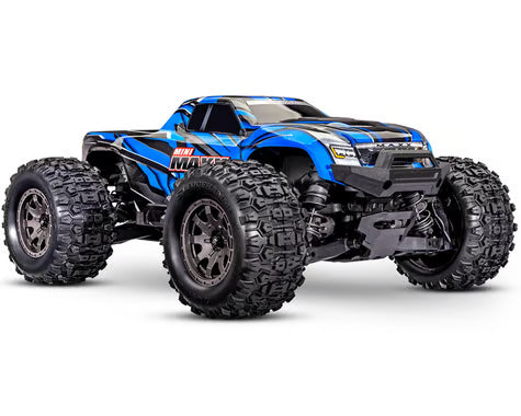 Traxxas 107154-1-BLUE Mini Maxx® Brushless 1/16 4WD RTR Monster Truck (Blue) w/TQ™ 2.4Ghz Radio, Battery