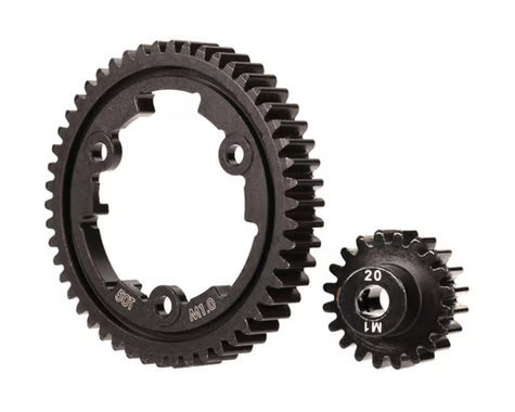 Traxxas 6450 Steel Wide-Face Mod 1.0 Spur & Pinion Gear (50/20T)