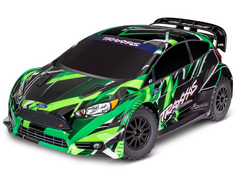 Traxxas 74276-4-GRN Ford Fiesta ST 4x4 VXL Brushless 1/10 RTR AWD Rally Car (Green) w/TQi 2.4GHz Radio & TSM
