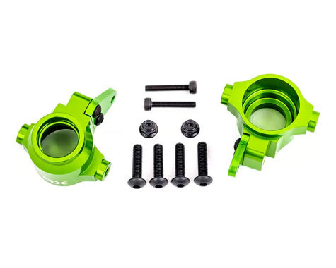 Traxxas 9635G Green Aluminum Steering Blocks (L&R)