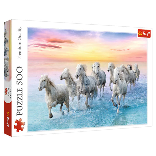 TREFL 37289 Puzzle: Galloping White Horses 500pc