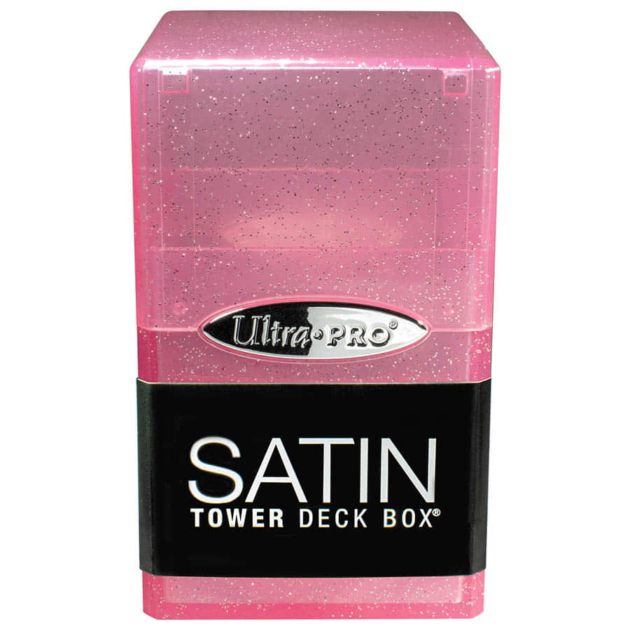 Ultra Pro 15890 Satin Tower Glitter Pink