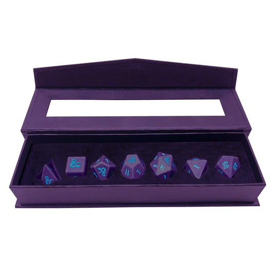 Ultra Pro 19860 D&D: Heavy Metal Dice: Phandelver Campaign Royal Purple And Sky Blue 7Ct Rpg Set