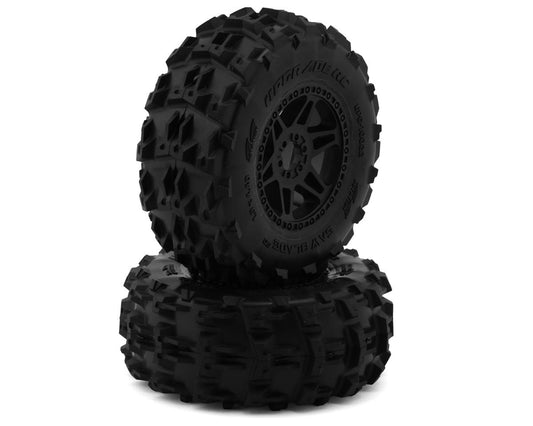 UpGrade RC 10022 Saw Blade SC 2.2/3.0" Pre-Mounted Short Course Truck Tires (2)