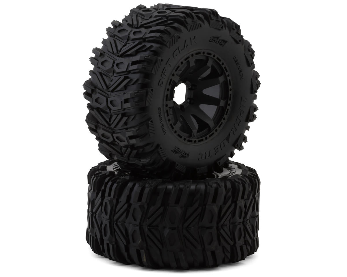 UpGrade RC 10035 BELTED Dirt Claw 2.9" Pre-Mounted Tires for Traxxas® MAXX®
