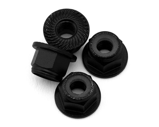 UpGrade RC 11010 Aluminum 4mm Serrated Wheel Nuts (4) (Black)