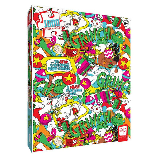 USAOPOLY PZ154874 Puzzle: The Grinch "Poppin" 1000 piece