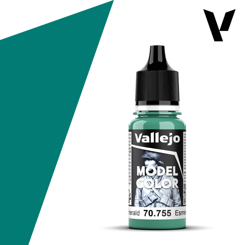 Vallejo Model Color (074) 70.755 Light Emerald 18ml