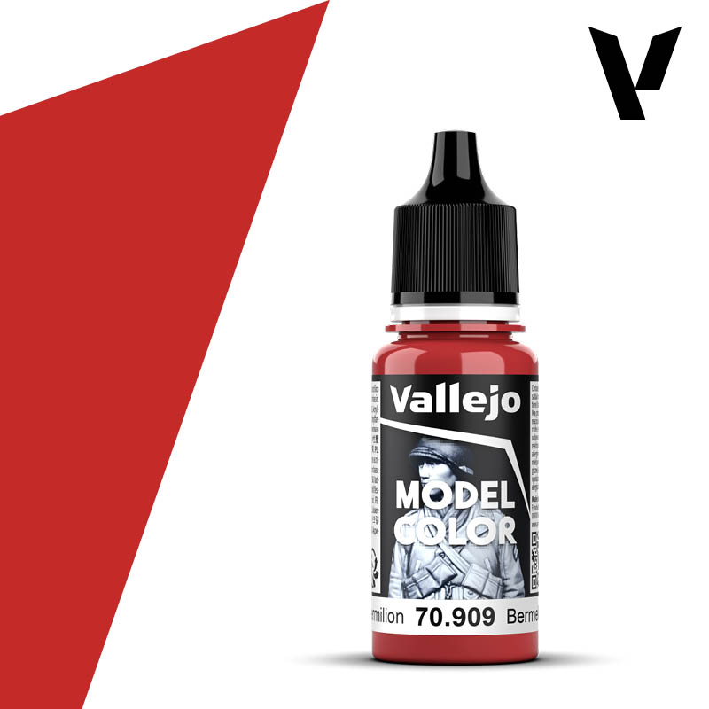 Vallejo Model Color (032) 70.909 Vermillion 18ml