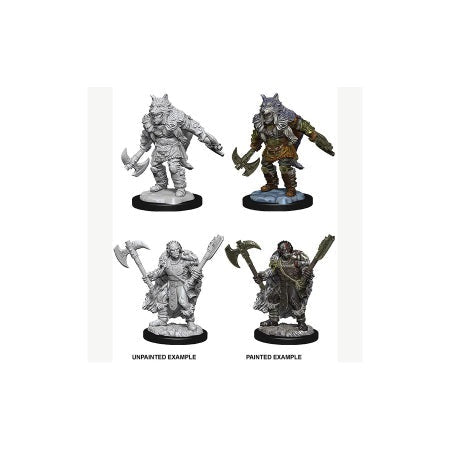 WIZKIDS 73704 D&D: Nolzur's Marvelous Unpainted Miniatures -W9-Male Half-Orc Barbarian