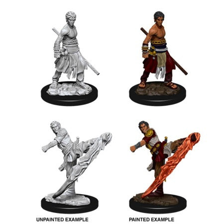 WIZKIDS 73838 D&D: Nolzur's Marvelous Minis: Male Half-Elf Monk W10 (Unpainted)