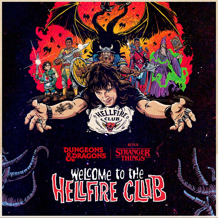 Wizards of the Coast D4704 D&D 5E: Stranger Things - Welcome to the Hellfire Club Starter Set