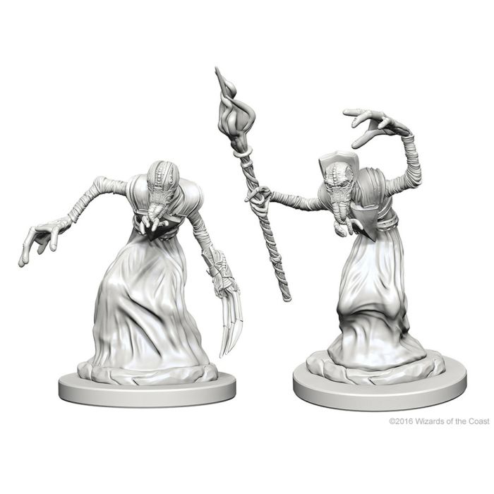 WIZKIDS 72566 DUNGEONS AND DRAGONS: NOLZUR'S MARVELOUS UNPAINTED MINIATURES -W1-MINDFLAYERS