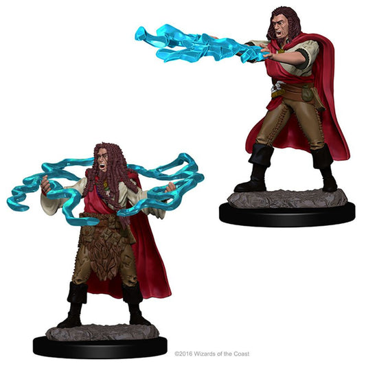 WIZKIDS 72628 D&D: Nolzur's Marvelous Minis: Human Male Sorcerer W1 (Unpainted)